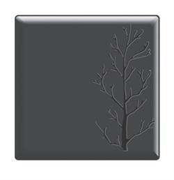 Блюдо сервировочное 30x30см, меламин, Embossed, цвет черный S-2851 415768