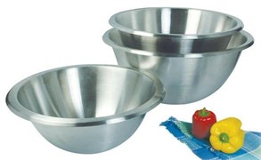Миска полусферическая 4,0л d25см, без ручек, нерж.сталь BW25 362311