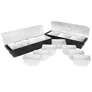 Контейнер для бара 4 отделения, пластик, серия Jiwins JW-B4B-BL 360667