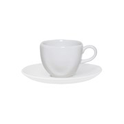 Пара чайная WHITE (чашка 220мл и блюдце 16см) Oxford 077105, RA04-9504 396464