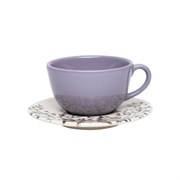 Пара чайная UNNI SHAPE LILAC (чашка 200мл и блюдце 14см) Oxford 102957, AY04-5625 403245