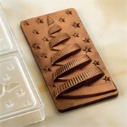 Форма д/шок. Chocolate Bar Xmas night 154х77мм h15мм, 100гр, 3 ячейки, п/к PC5059FR 403170